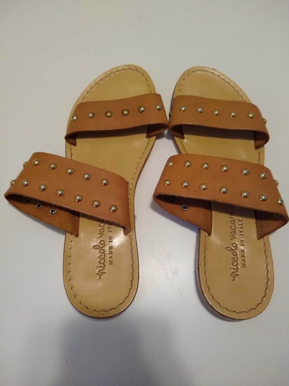 Niccolo Vacari Womens Size 8 (US) Sandals with Leather Uppers from Italy